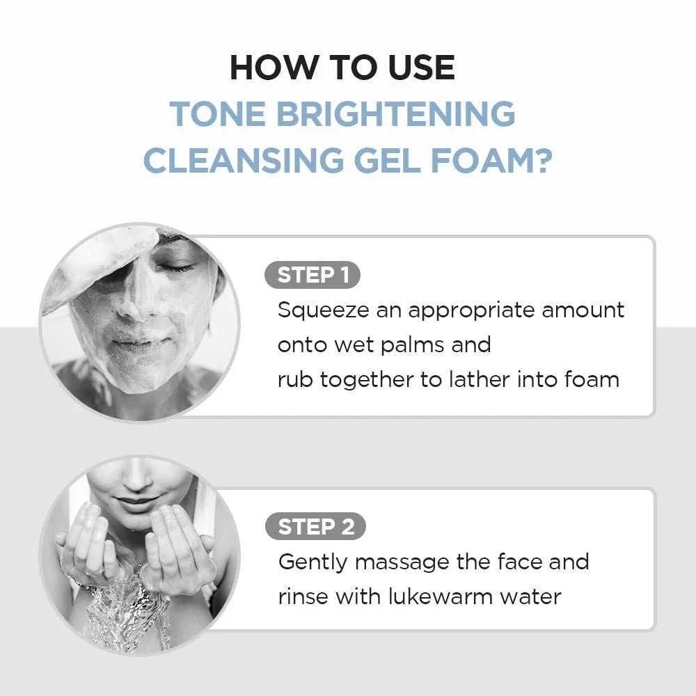 Madagascar Centella Tone Brightening Cleansing Gel Foam, 125Ml - themonogram manor 