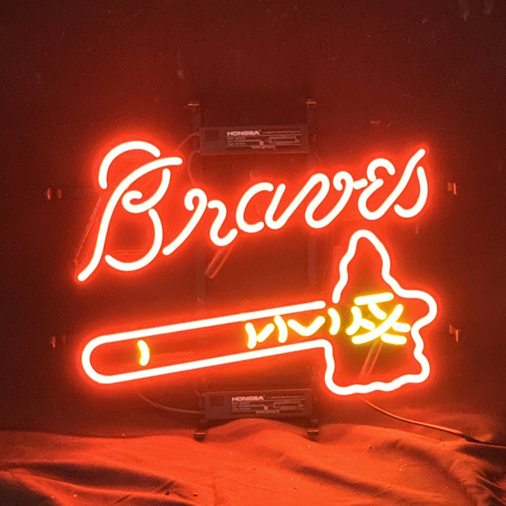 Atlanta Braves Baseball Logo Neon Signs Light - themonogram manor 