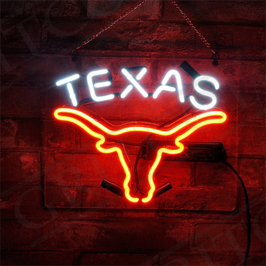 Texas Longhorn Neon Signs - themonogram manor 