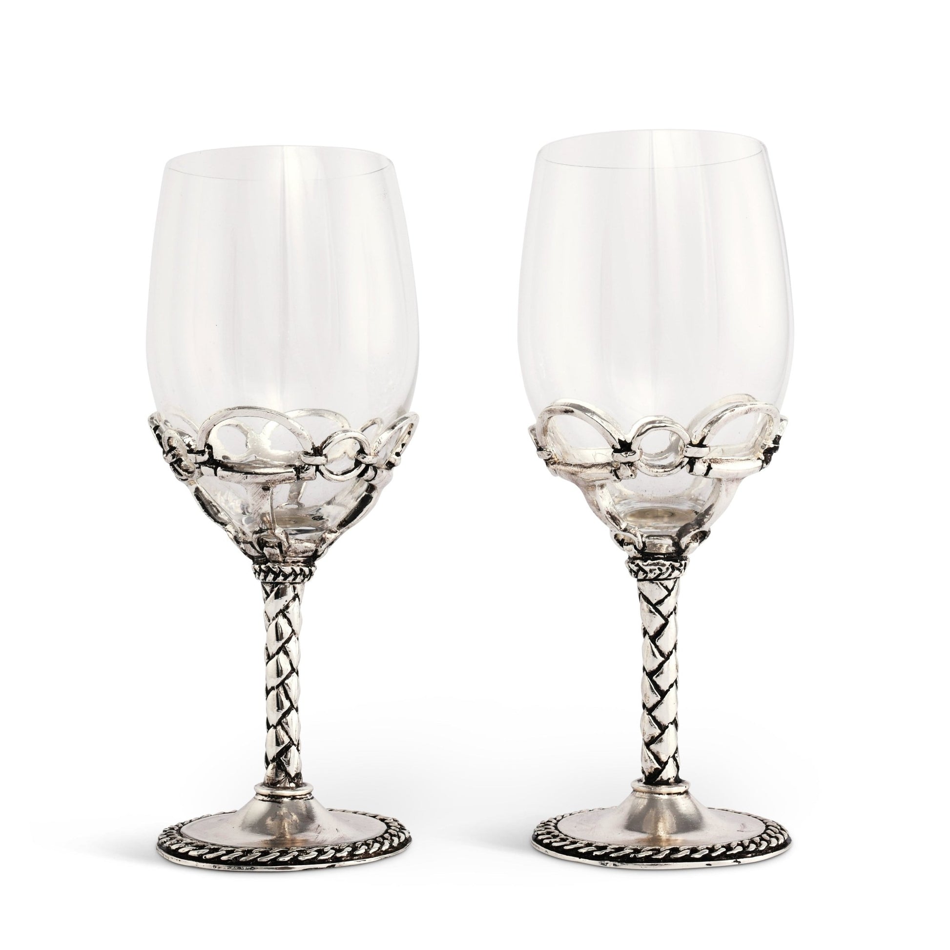 Equestrian Pair of Wine Glasses - themonogram manor 