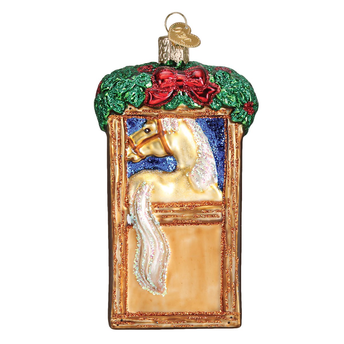 Horse In Stall Ornament - themonogram manor 