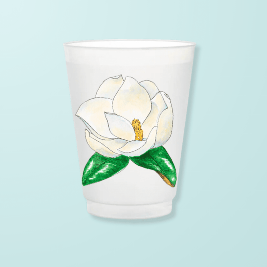 Magnolia Frosted Cups - themonogram manor 