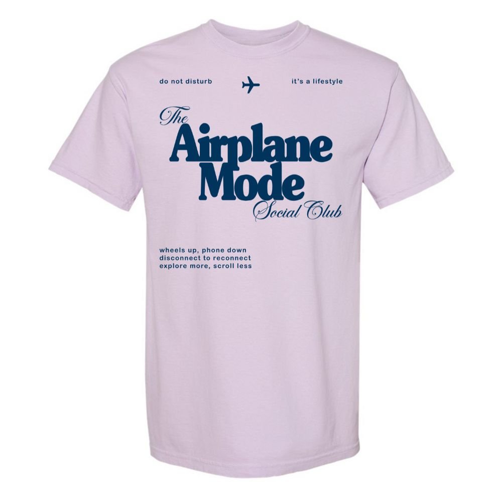 'Airplane Mode Social Club' T-Shirt - themonogram manor 