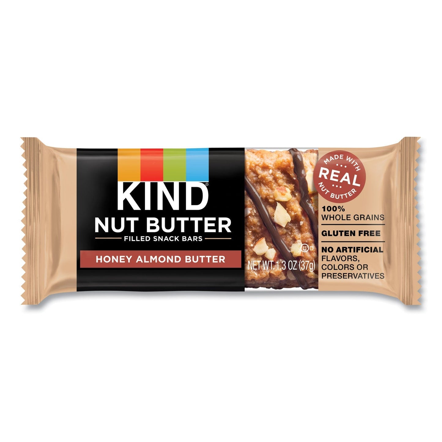 KIND Nut Butter Filled Snack Bars, Honey Almond Butter, 1.3 oz, 4/Pack - themonogram manor 