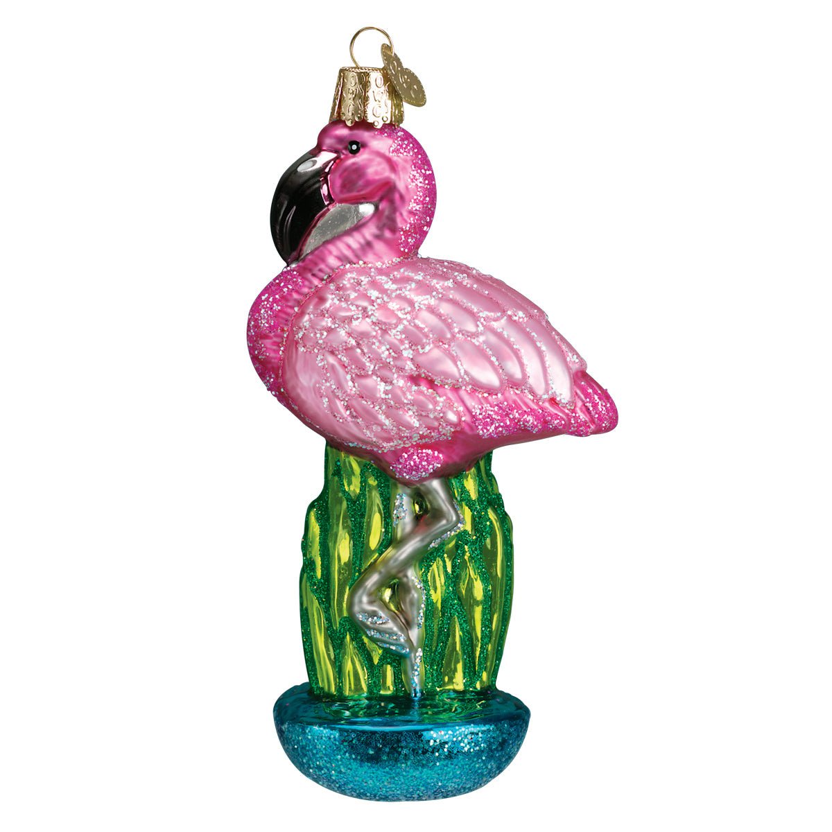 Flamingo Christmas Ornament - themonogram manor 