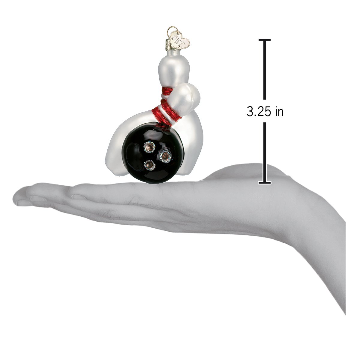 Bowling Ball & Pins Ornament - #themonogram manor #