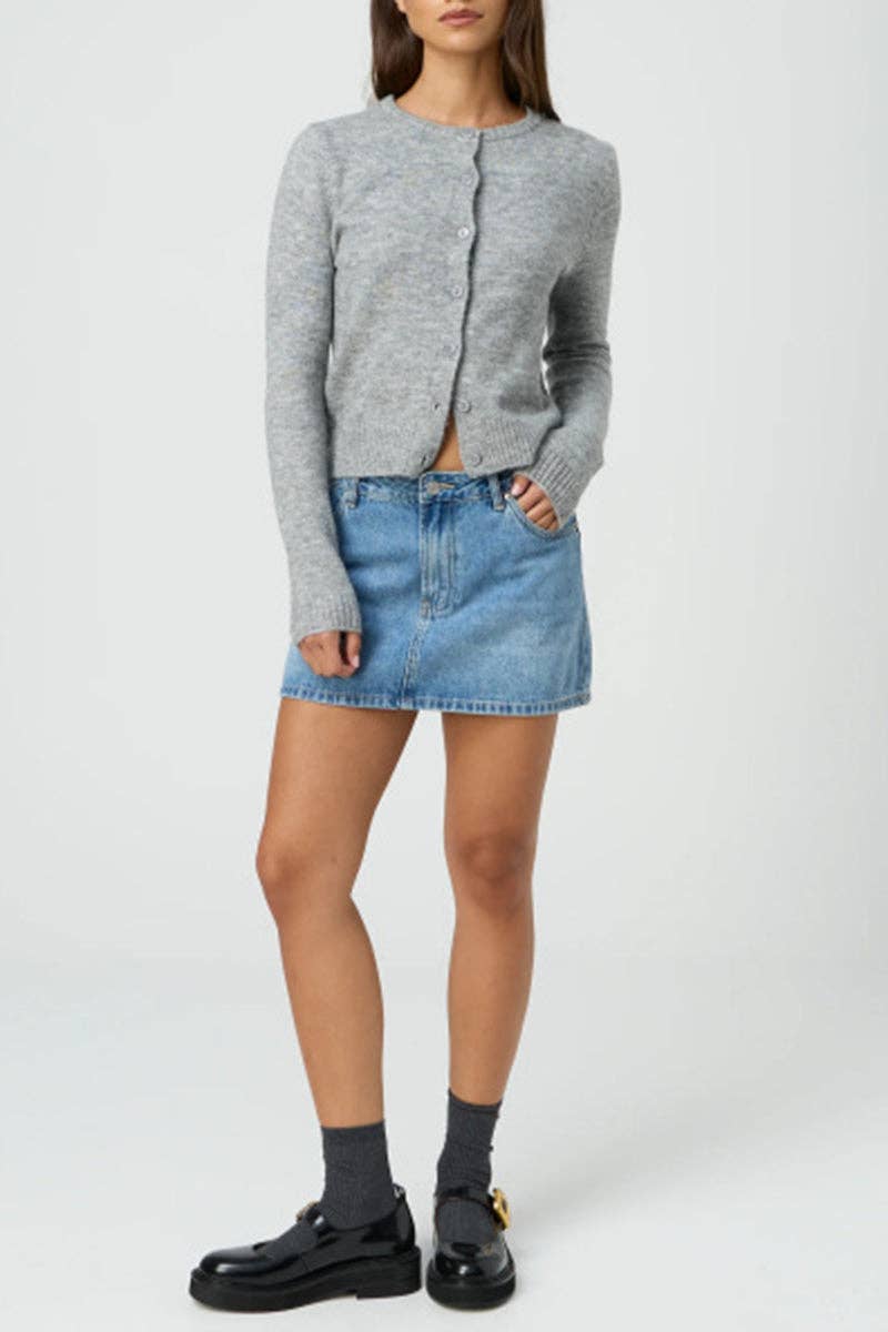 Classic Denim Mini Skirt - themonogram manor 
