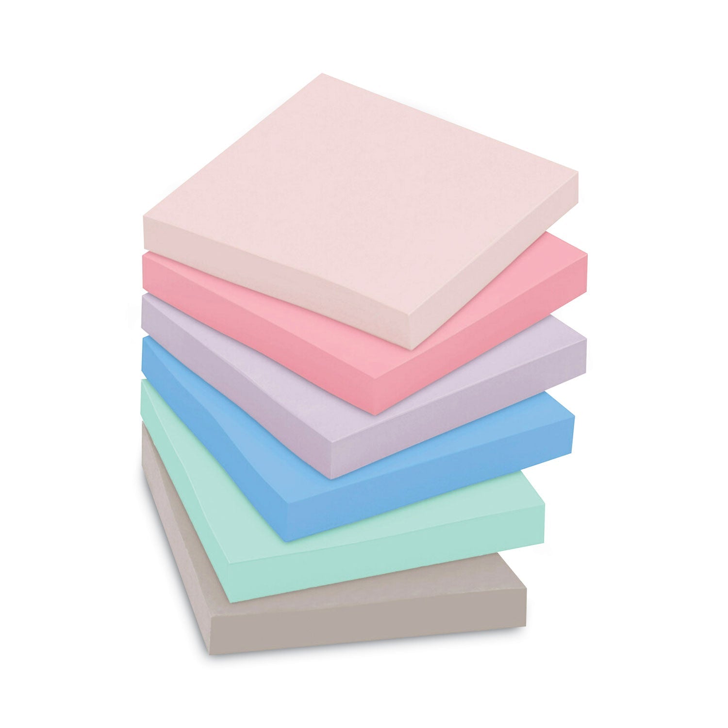 Post - it Recycled Notes in Wanderlust Pastels Collection Colors, 3" x 3", 90 Sheets/Pad, 12 Pads/Pack - themonogram manor 