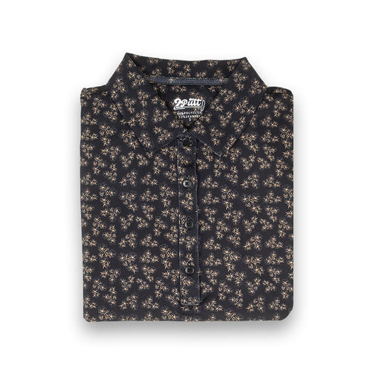 Dark Floral Women's (Sleeveless) Polos - themonogram manor 