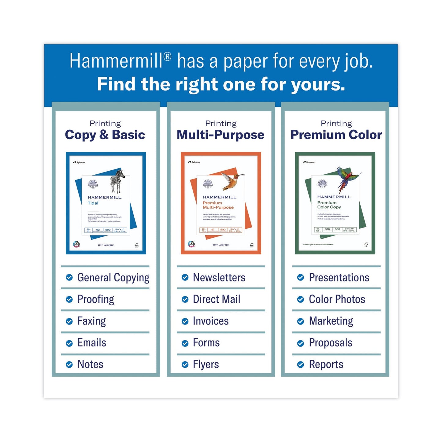 Hammermill Premium Color Copy Cover, 100 Bright, 100 lb Cover Weight, 8.5 x 11, 250 Sheets/Pack, 6 Packs/Carton - themonogram manor 