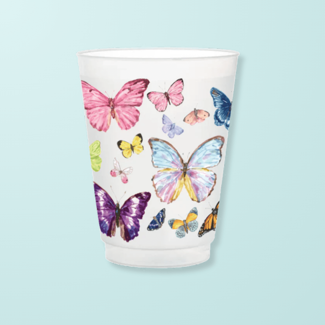 Butterflies Frosted Cups - themonogram manor 