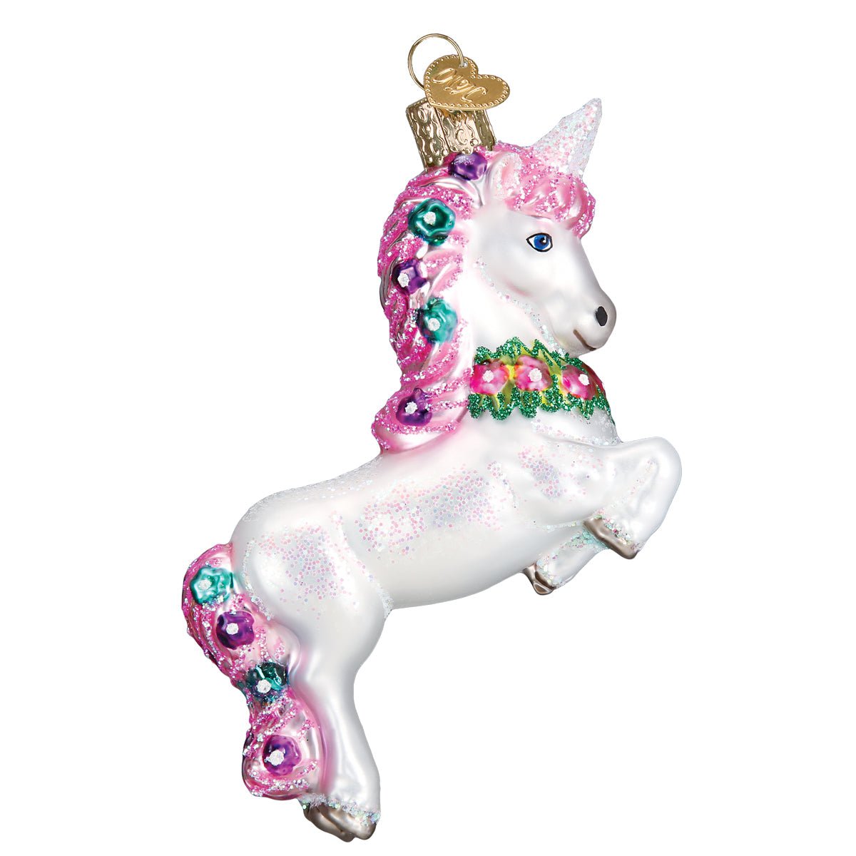 Prancing Unicorn Ornament - #themonogram manor #