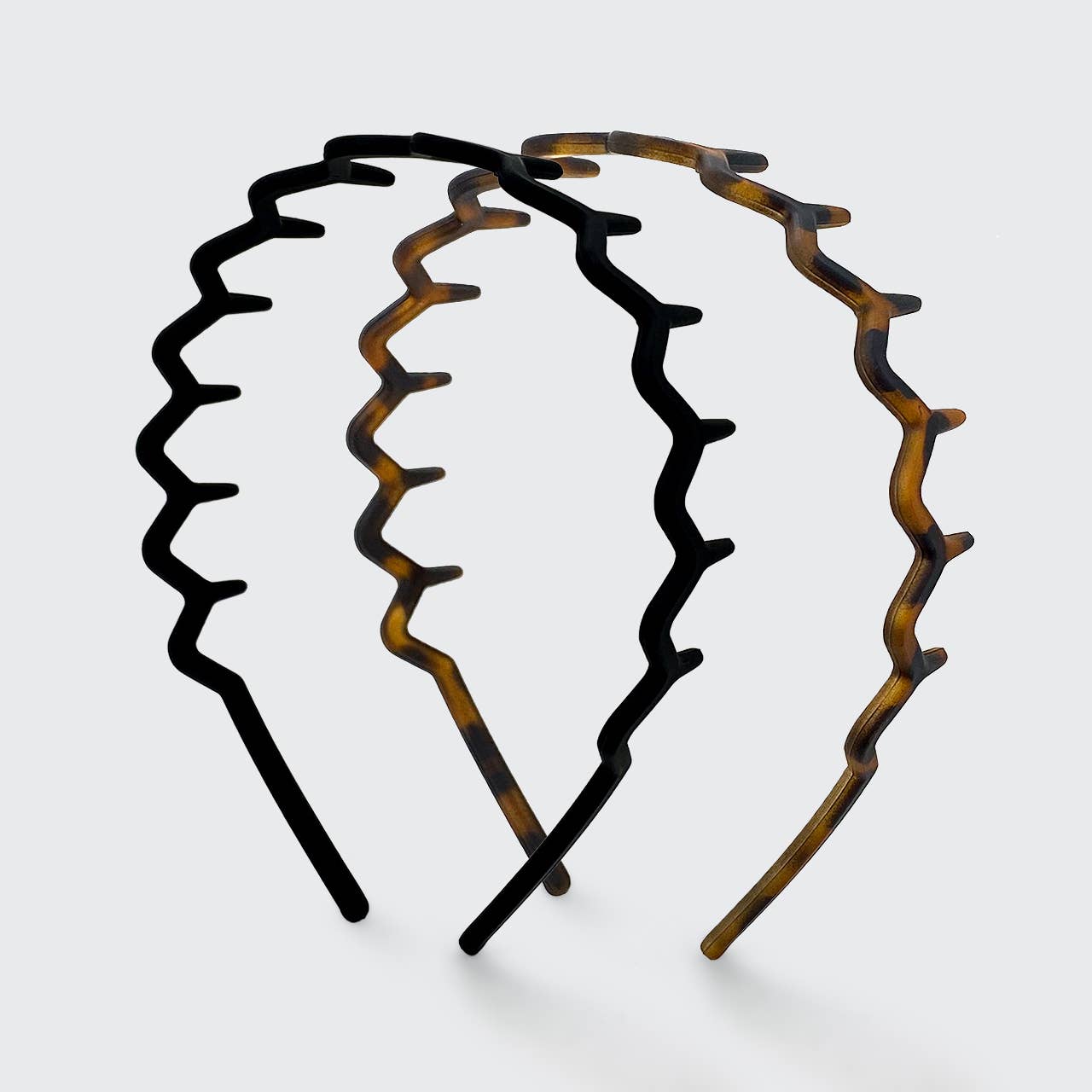 Zig Zag Headband 2pc - Black & Tort - themonogram manor 