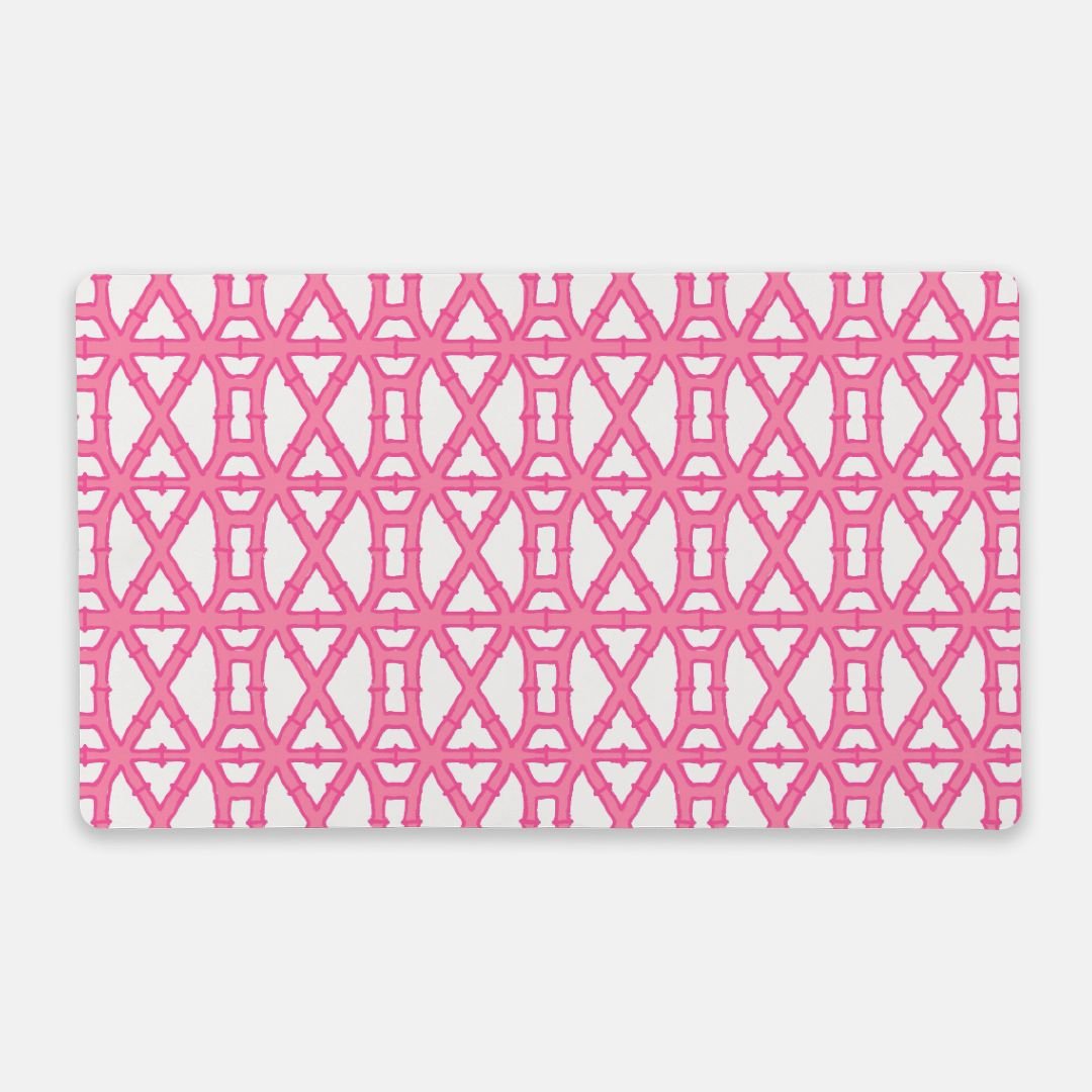 Desk Mat - Bamboo Pink - New! - themonogram manor 