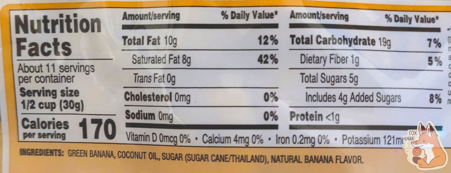 Buc - ee's Sweetened Dried Banana Chips - themonogram manor 