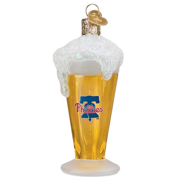Phillies Glass Of Beer Ornament - themonogram manor 