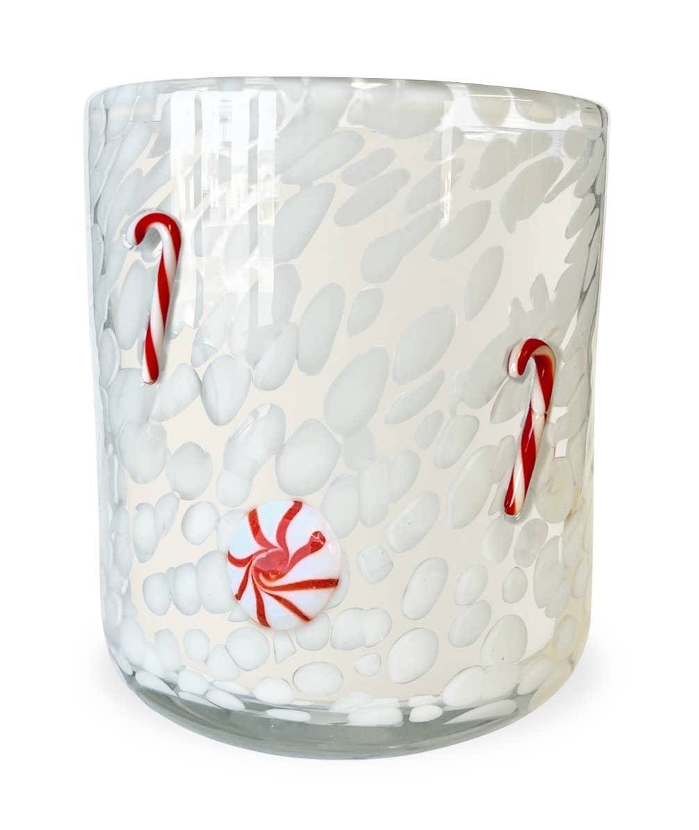Peppermint & Candycane 12oz Icon Candle - themonogram manor 