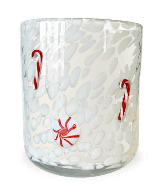 Peppermint & Candycane 12oz Icon Candle - themonogram manor 