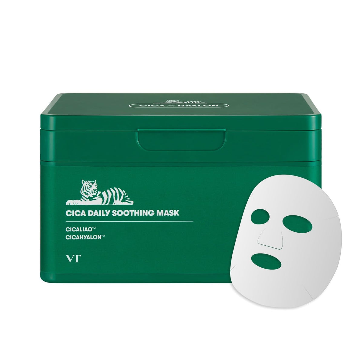 CICA Daily Soothing Mask 30 Sheets, Centella Asiatica & Hyaluronic Acid for Moisturizing & Hydrating, Instant Calm & Glow, Skin Softening Facial Mask, Korean Face Mask - themonogram manor 