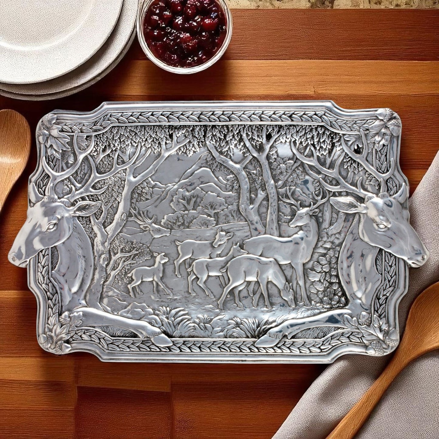 Elk Herd Oblong Tray - themonogram manor 