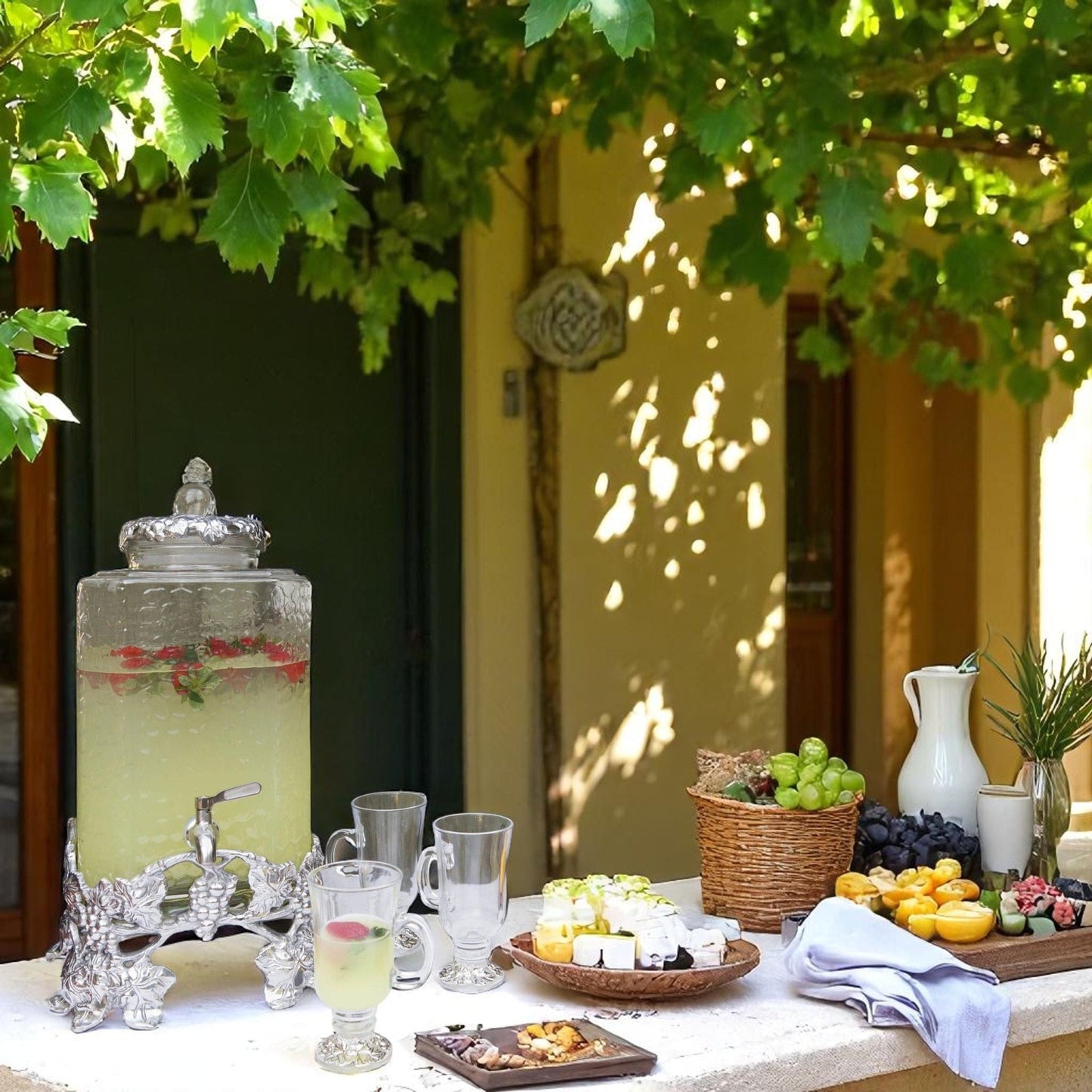 Elevated Grape Beverage Server - themonogram manor 