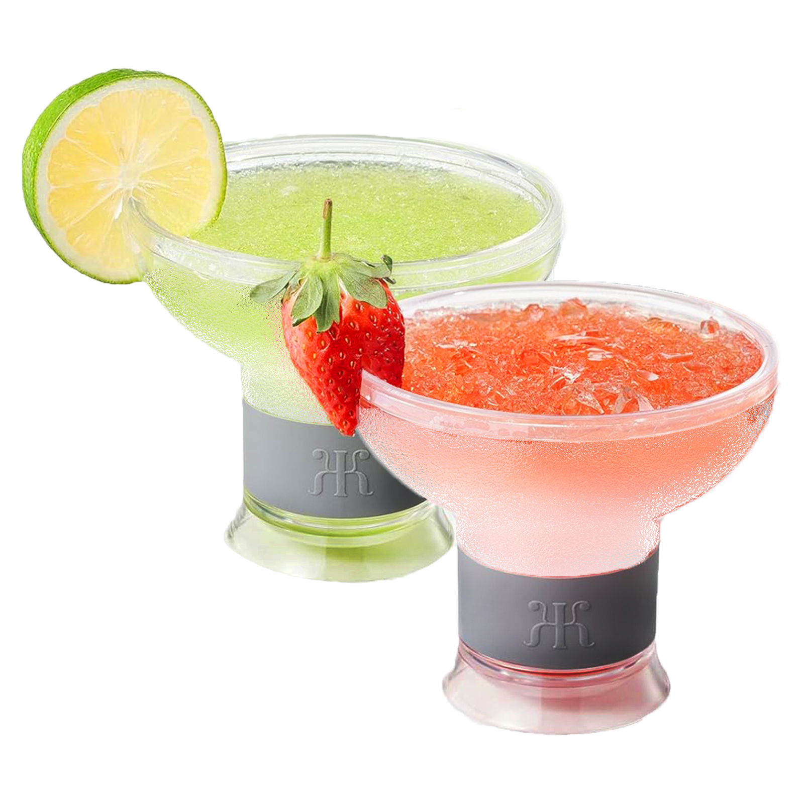 Barcelona Frozen Margarita & Cocktail Chiller Glasses, Acrylic, Set of 2 - themonogram manor 
