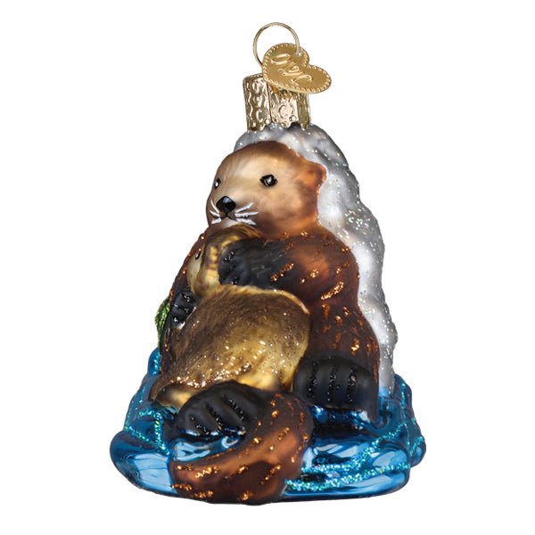 Otter With Pup Ornament - themonogram manor 