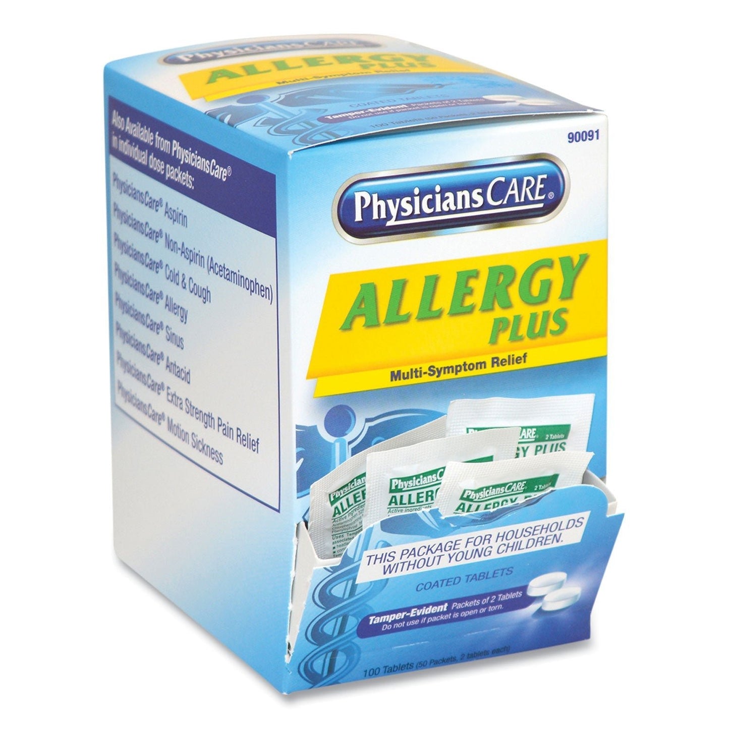 PhysiciansCare Allergy Antihistamine Medication, Two - Pack, 50 Packs/Box - themonogram manor 
