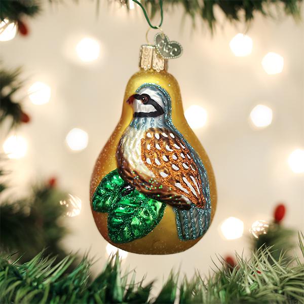 Partridge In A Pear Ornament - themonogram manor 