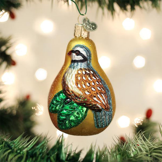 Partridge In A Pear Ornament - themonogram manor 