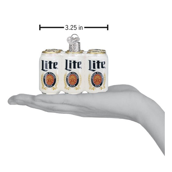 Miller Lite Six Pack Ornament - themonogram manor 