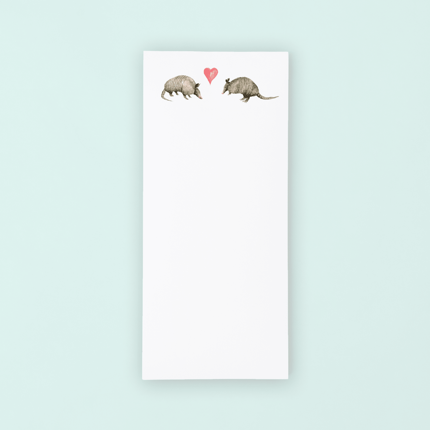 Valentine Armadillos Lists Pad - themonogram manor 