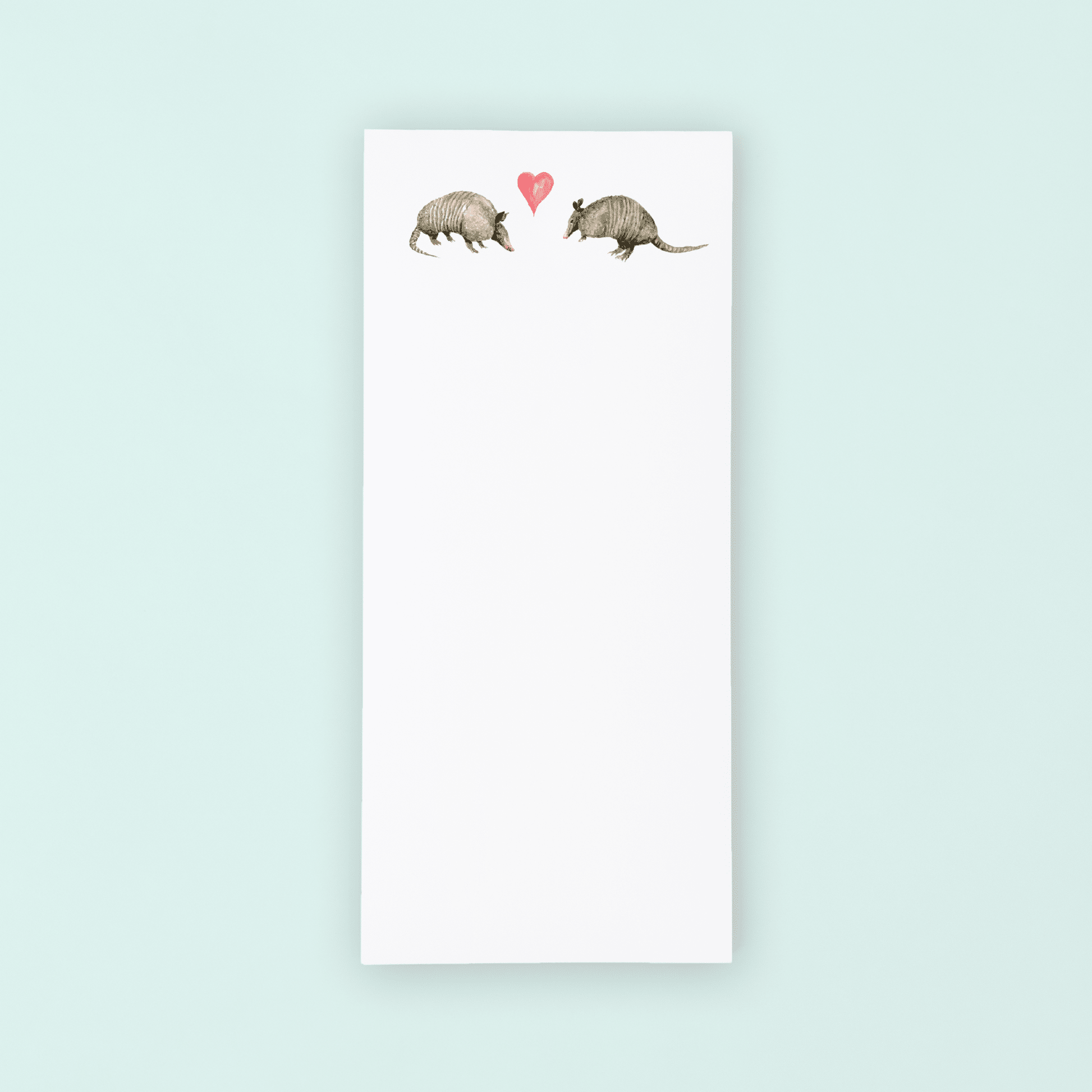 Valentine Armadillos Lists Pad - themonogram manor 