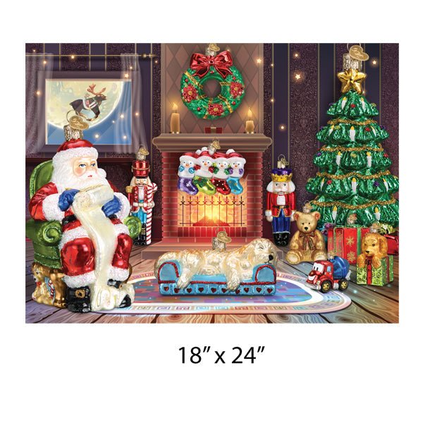 Santa Checking His List Puzzle - themonogram manor 