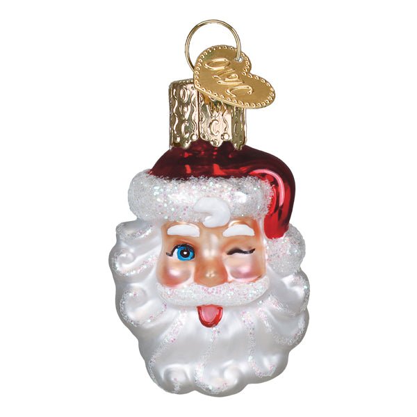 Mini Winking Santa Ornament - themonogram manor 