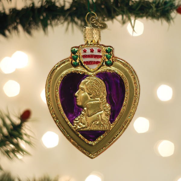 Purple Heart Ornament - #themonogram manor #