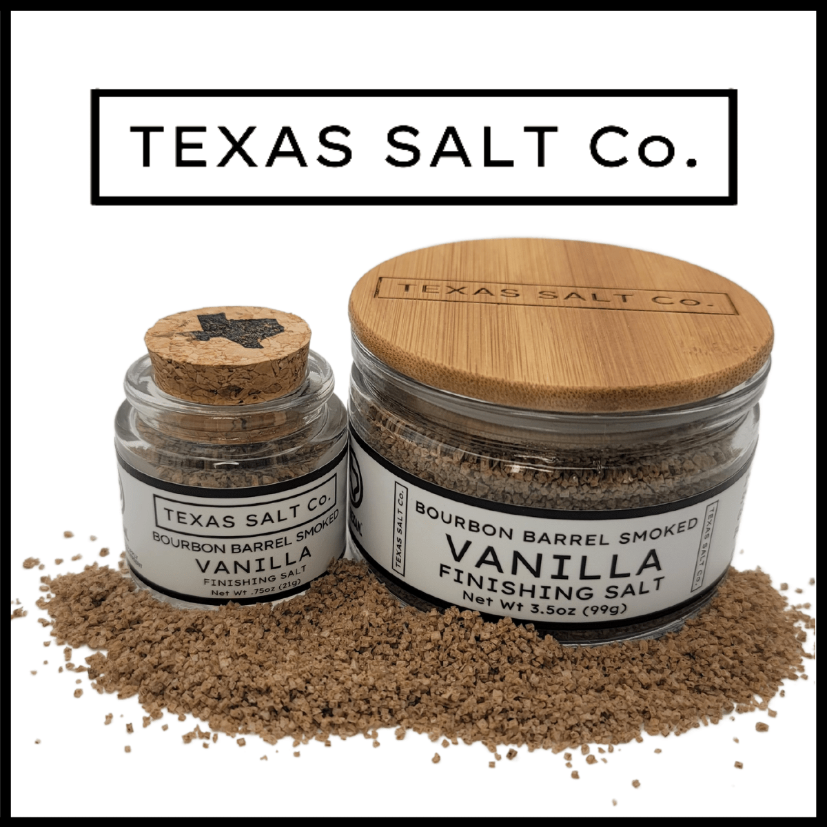Bourbon Barrel Smoked Vanilla Finishing Salt - themonogram manor 