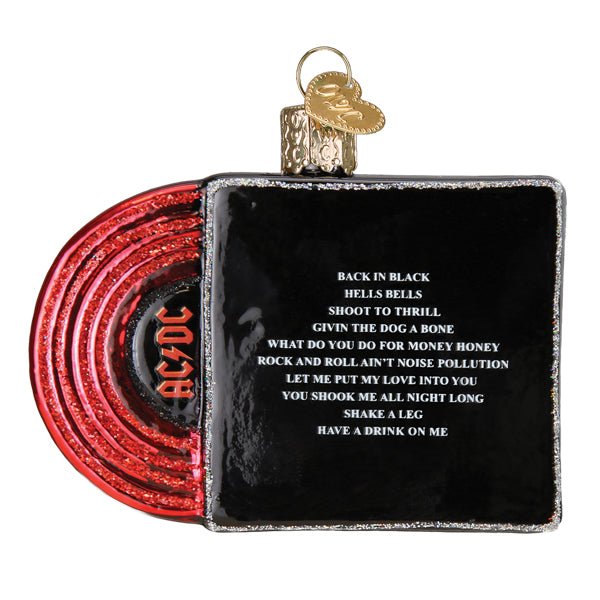 Back In Black Album Cover Ornament - themonogram manor 