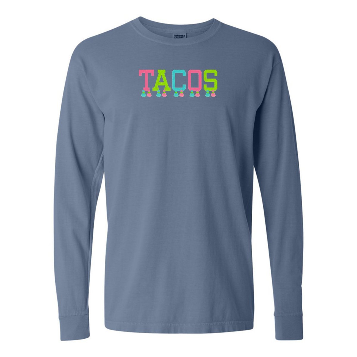 Embroidered Tasseled 'Tacos' Long Sleeve - themonogram manor 