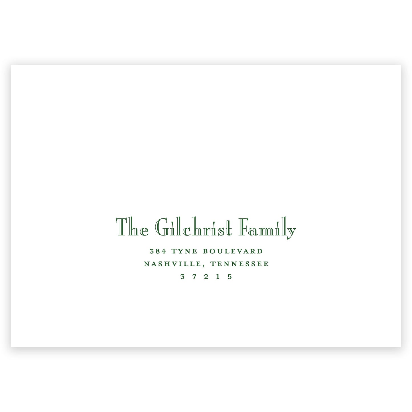 christmas tartan portrait holiday card - themonogram manor 