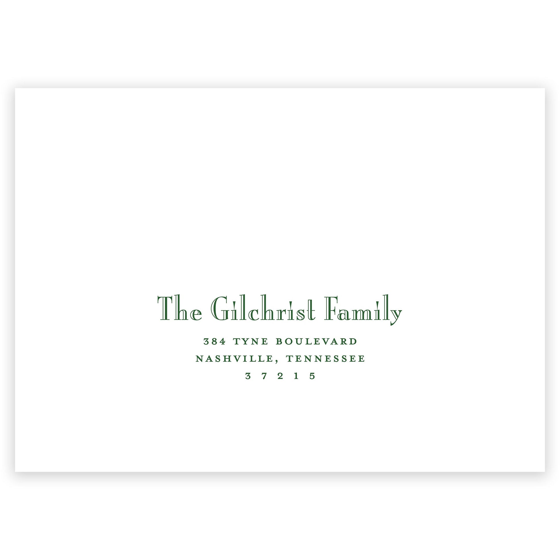 christmas tartan portrait holiday card - themonogram manor 