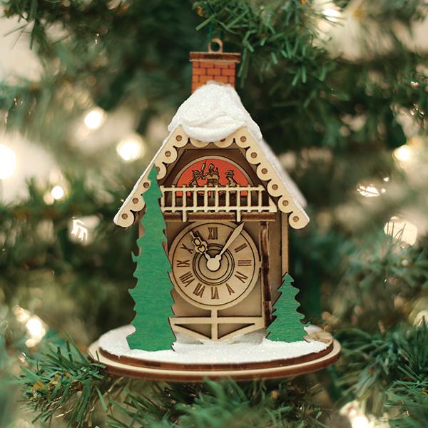 Alpine Time Clock Shoppe Ornament - #themonogram manor #