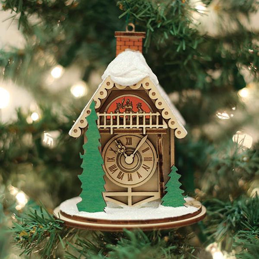 Alpine Time Clock Shoppe Ornament - #themonogram manor #