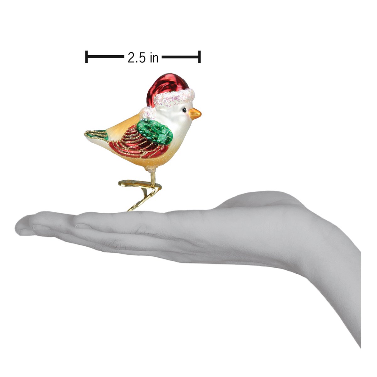 Santa Bird Ornament - #themonogram manor #