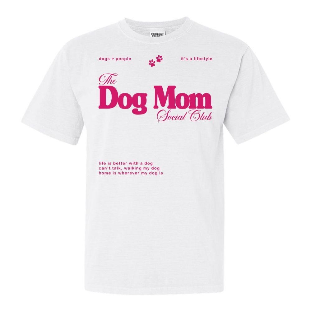 'Dog Mom Social Club' T-Shirt - themonogram manor 