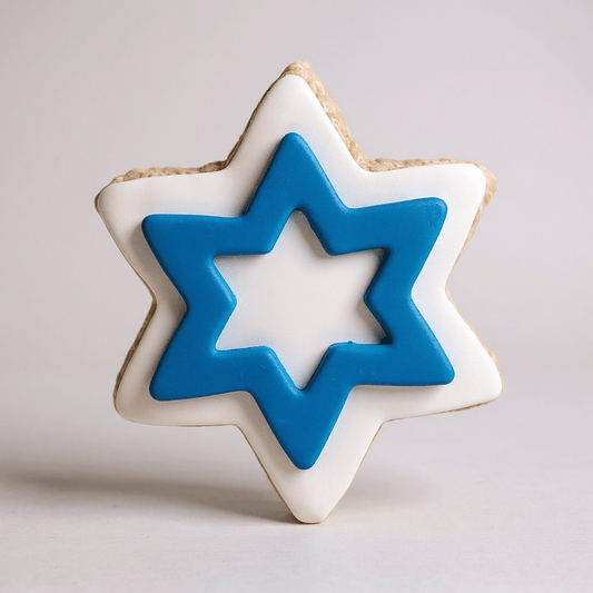 Hanukkah Star of David Rice Crispie Treats - themonogram manor 