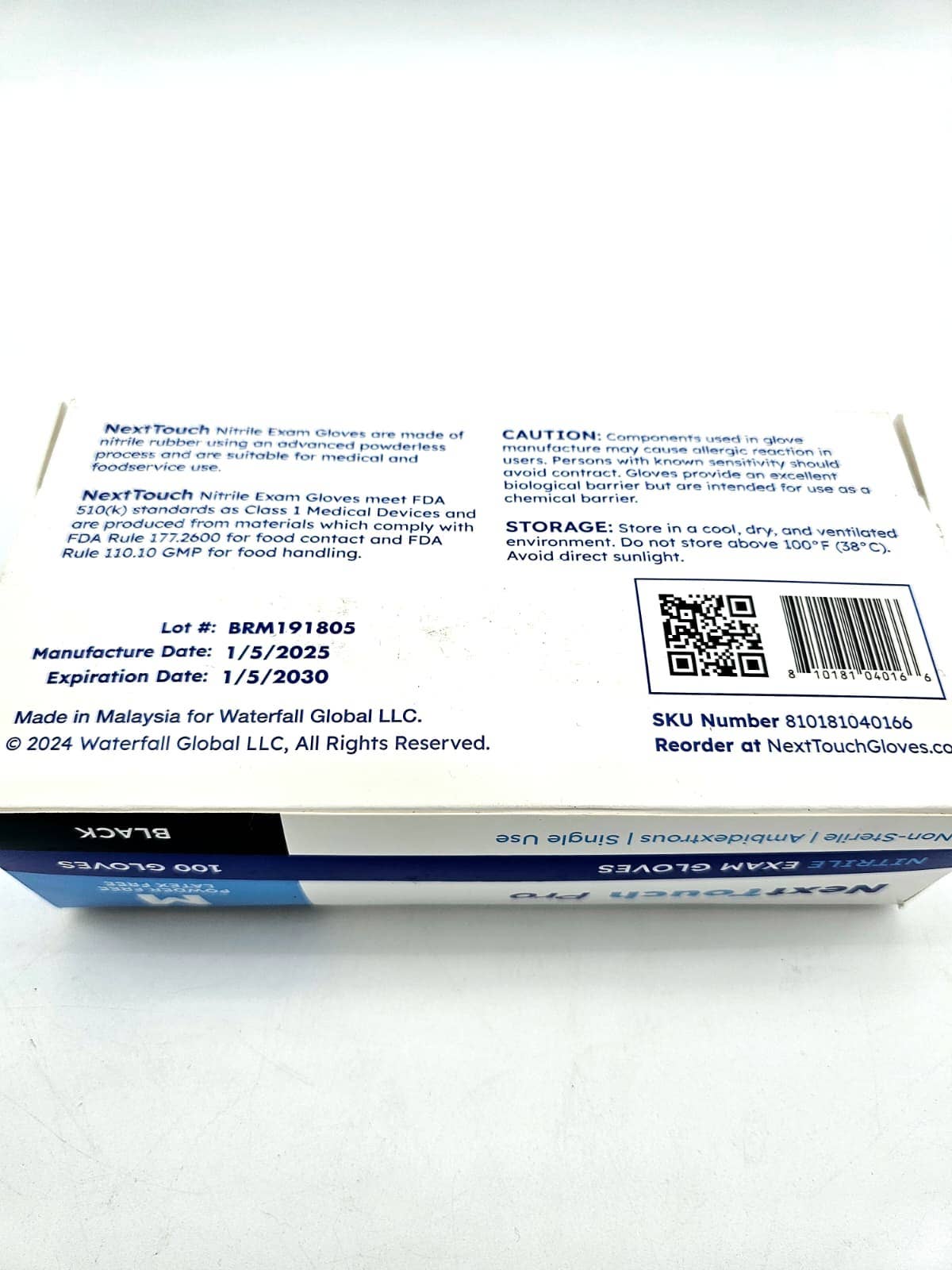 Black Nitrile Exam Gloves - 4 Mil Latex-Free 100 Ct - themonogram manor 