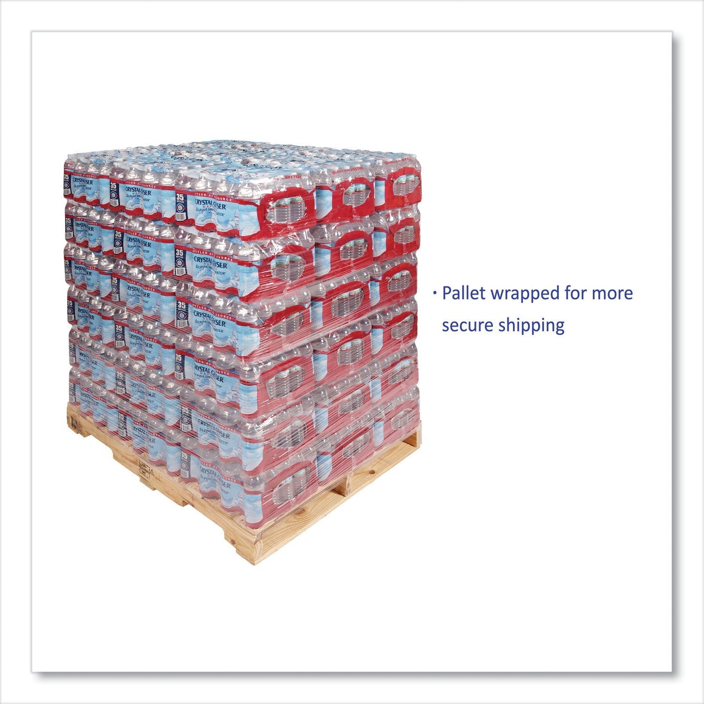 Crystal Geyser Alpine Spring Water, 16.9 oz Bottle, 35/Case, 54 Cases/Pallet - themonogram manor 