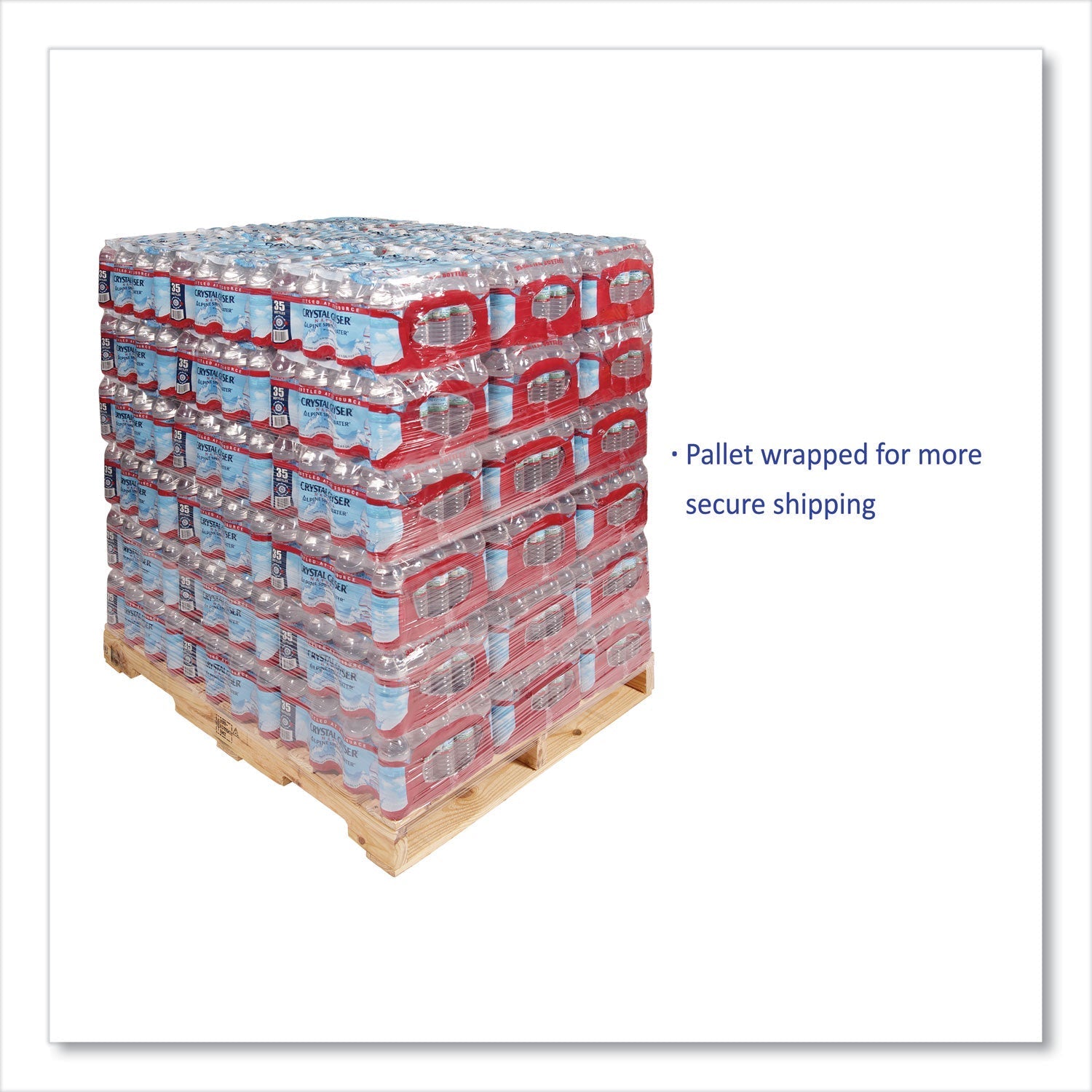 Crystal Geyser Alpine Spring Water, 16.9 oz Bottle, 35/Case, 54 Cases/Pallet - themonogram manor 