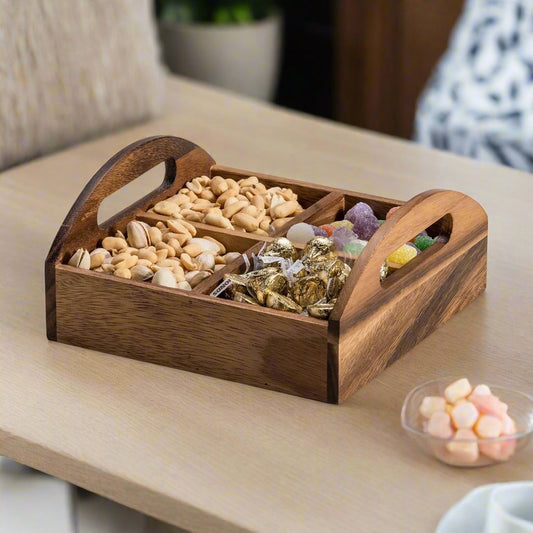4 Compartment Snack Tray - themonogram manor 